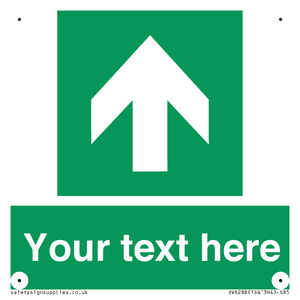 Safe condition Custom arrow up sign